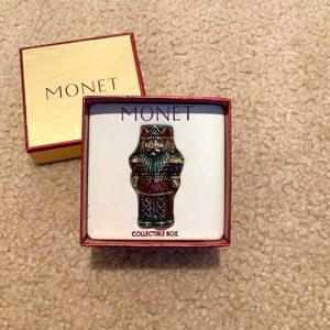 Monet Nutcracker Trinket Box